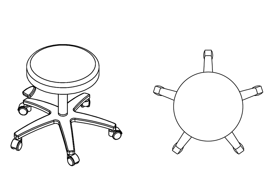 Cubic Stool Round Standard Drawing2